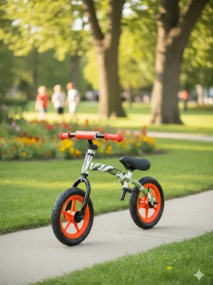 Bicicleta De Balance Para Niños Equilibrio Asiento Ajustable Verde Musgo