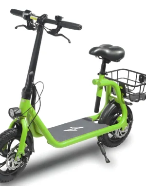 Scooter Eléctrico Patín 24km/h 450w Adultos Plegable Phantom Color Verde Lima